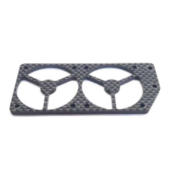 DUBBELE steun CARBONE ventilator fan rc auto GENIUS GTC8.23 - OPTIE CARBONE te koop rc winkel