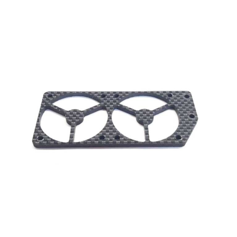 DUBBELE steun CARBONE ventilator fan rc auto GENIUS GTC8.23 - OPTIE CARBONE te koop rc winkel