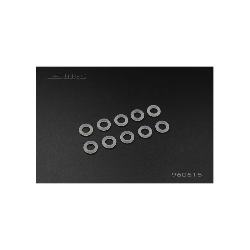 Kit 10 joints orings silicone 6X1,5mm étanchéité amortisseur voitures RC 1/10 SNRC