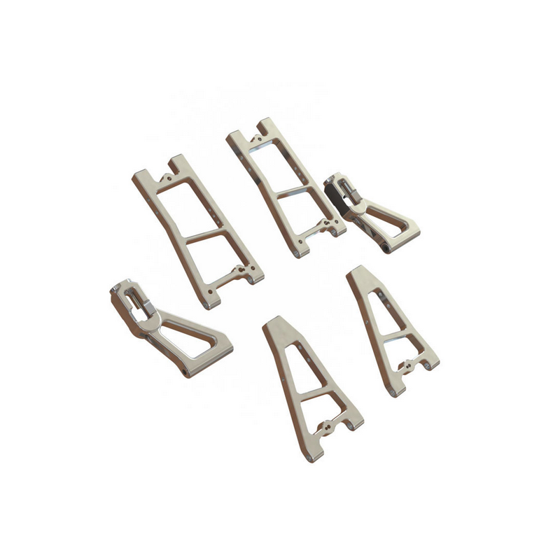 Set 6 ALUMINIUM ERGAL vorkbeen rc auto GENIUS GTC8.23 - OPTIE