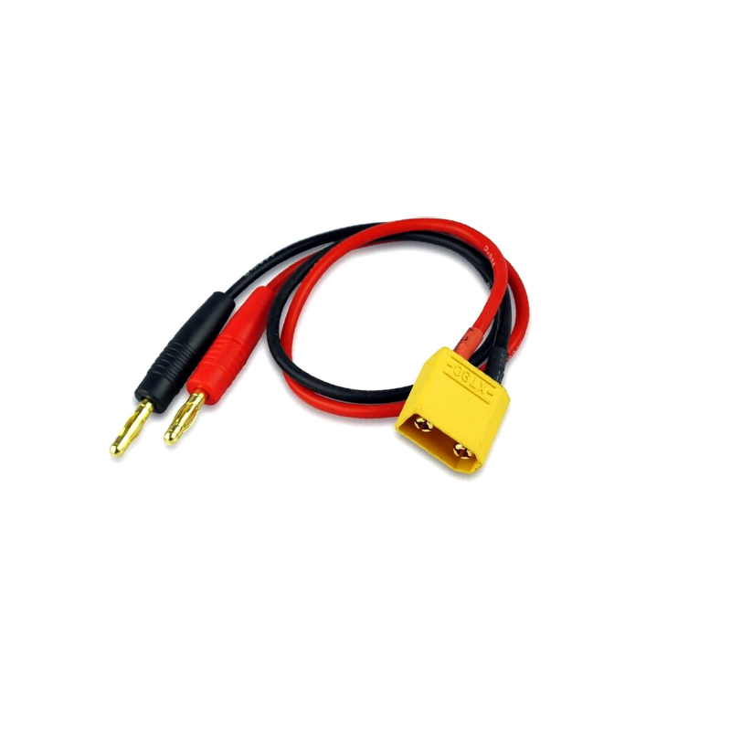 Laadkabel connectors "banana" Ø 4mm naar XT90 male te koop belgie rc winkel modelbouw