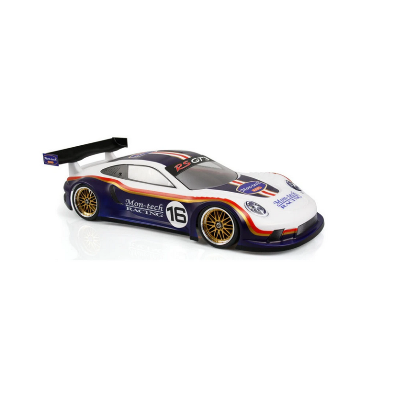 Carrosserie PORSCHE RS3 GT  MONTECHRACING RC auto 1/10 - Te spuiten te koop belgie modelbouw winkel
