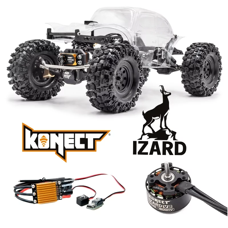Voiture RC Hobbytech Crawler CRX2 MadPerf CF 4mm - COMBO kit à vendre magasin modélisme belgique