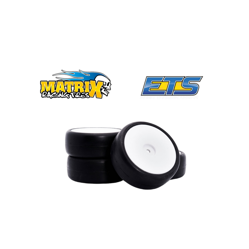 Kit 4 pneus caoutchouc MATRIX 28 SHORES - Voiture RC 1/10 carpet à vendre magasin modélisme belgique