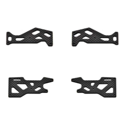 Set van 4 carbonverstevigingen voor- en achterwielophanging  voor Hobao Hyper VTE2 te koop belgie optie hobao rc winkel