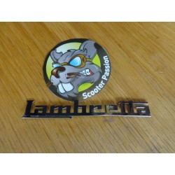 Monogram "Lambretta" beenschild voor Lambretta GP/DL bij scooter passion in belgië