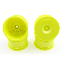 Kit 2 jantes 2.2" buggy 1/10 4X2 et 4X4 - ARRIERE - JAUNES FLUO