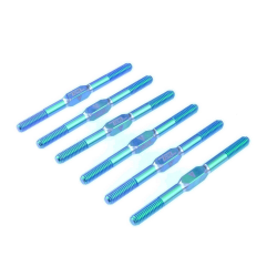 Set van 6 trekstangen 3,5 x 48 mm Team Associated RC10B7 - TITANIUM - BLAUW - OPTIE te koop rc winkel belgie