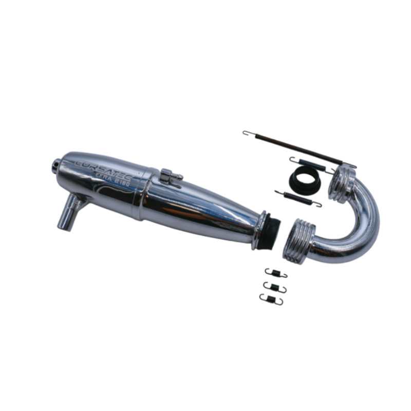 Résonnateur echappement moteur nitro Off-Road 1/8 Corsatec RS Line 3 transferts magasin modélisme belgique