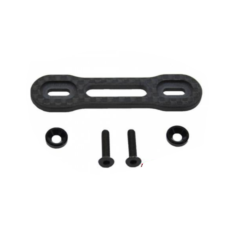 Steun achterspoiler Buggy en Truggy 1/8 - CARBONE