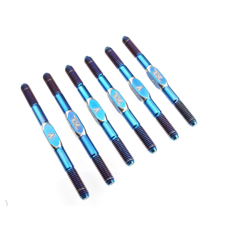 Kit 6 tirants Team Associated RC10B84 - TITANE - BLEU - OPTION à vendre magasin modélisme belgique