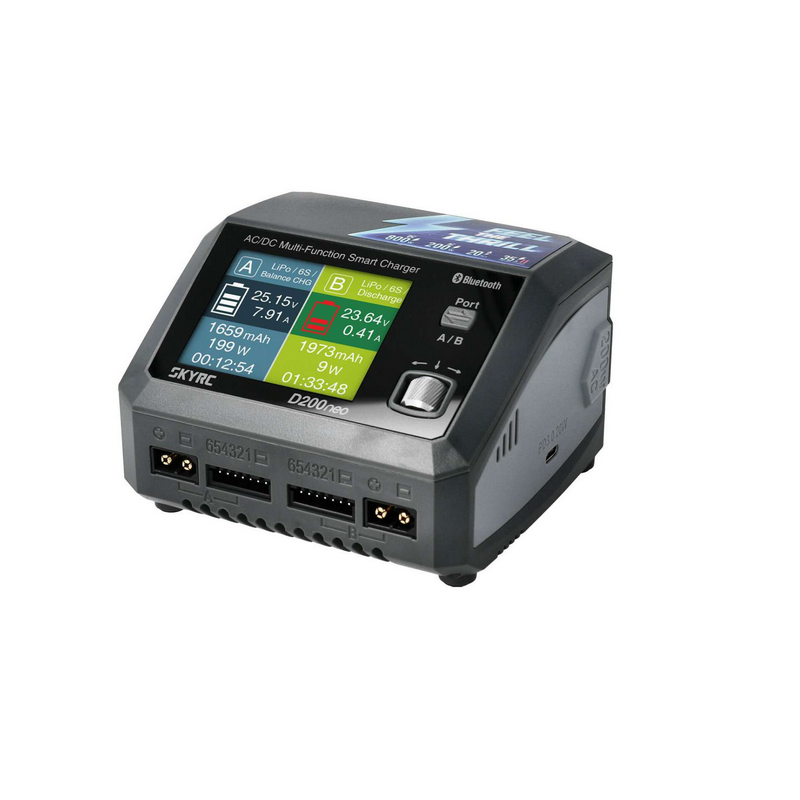 Chargeur modélisme SkyRC D200 Neo LiPo 1-6s 20A 200W AC à vendre magasin modélisme belgique lincent funcar modelisme