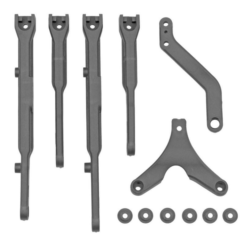 Kit supports châssis buggy RC 1/10 Team Associated RC10B84 - OPTION CARBONE