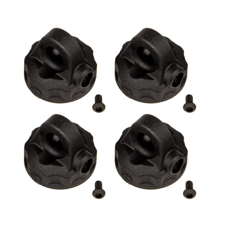 Kit 4 bouchons  amortisseurs buggy rc 1/10 Team Associated RC10B7