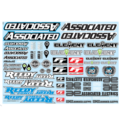 Kit autocollants stickers Team Associated magasin modélisme belgique