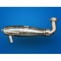 Uitlaat Nitro motor On Road 1/8 Corsatec RS 9 ports te koop belgie rc winkel