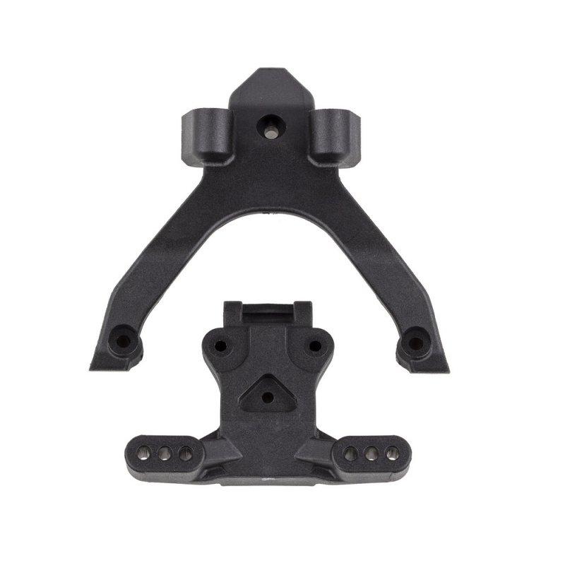 Plaque de support supérieur buggy RC10B7 Team Associated Factory Team - OPTION CARBONE