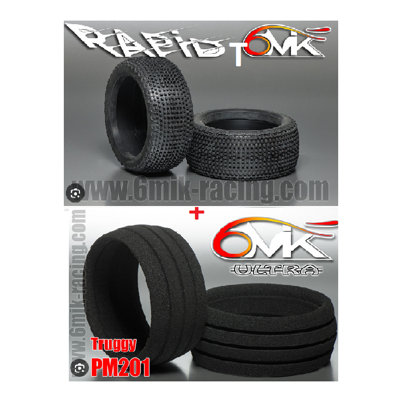 banden 1/8 TRUGGY RAPID-T 6MIK + INSERT ULTRA rc winkel belgie nederland te koop