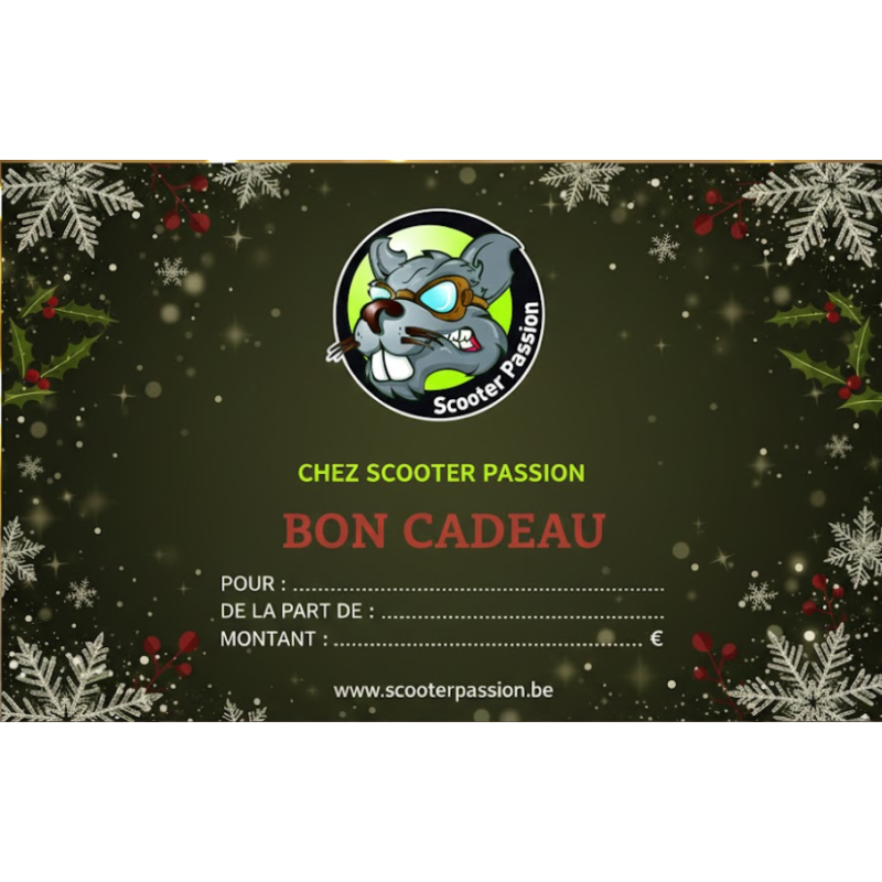 Bon cadeau Scooter Passion - magasin trottinette Vespa Lambretta Belgique