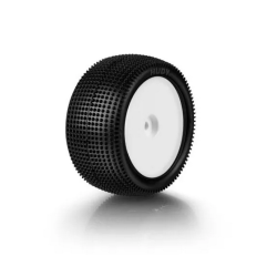 Set 2 banden 1/10 HUDY 101 ACHTERAAN BUGGY 4X2 en 4X4 - CARPET - GEMONTEERD en GELIJMD te koop belgie