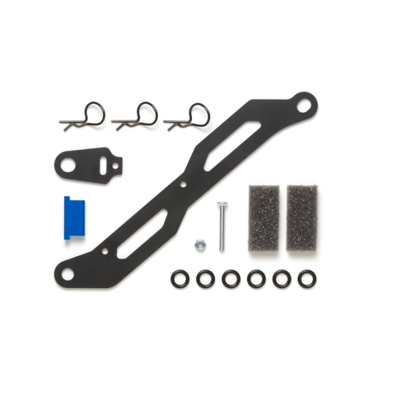 Kit fixation batterie et recepteur Tamiay TT-02  - OPTION - 54555