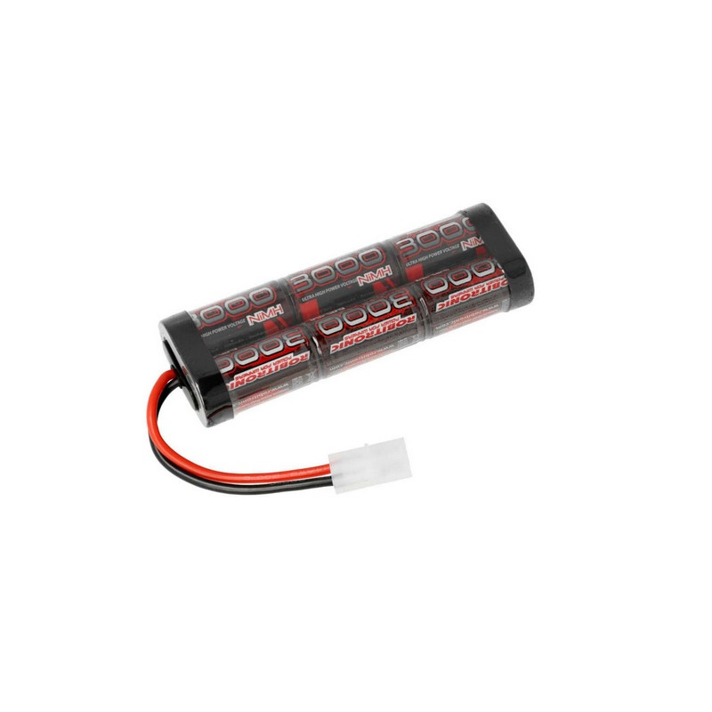 Batterie Accu NiMH - 7.2V 3000mAh - 6 cells  - Tamiya TT01 TT02 TT-01 TT-02 magasin modélisme rc