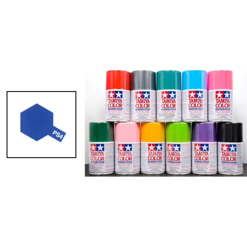 Peinture TAMIYA carrosserie lexan voitures RC - PS4 - BLEU