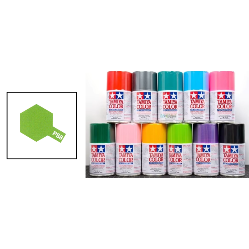 TAMIYA Spuitbus verf lexan body RC auto - PS8 - GROEN