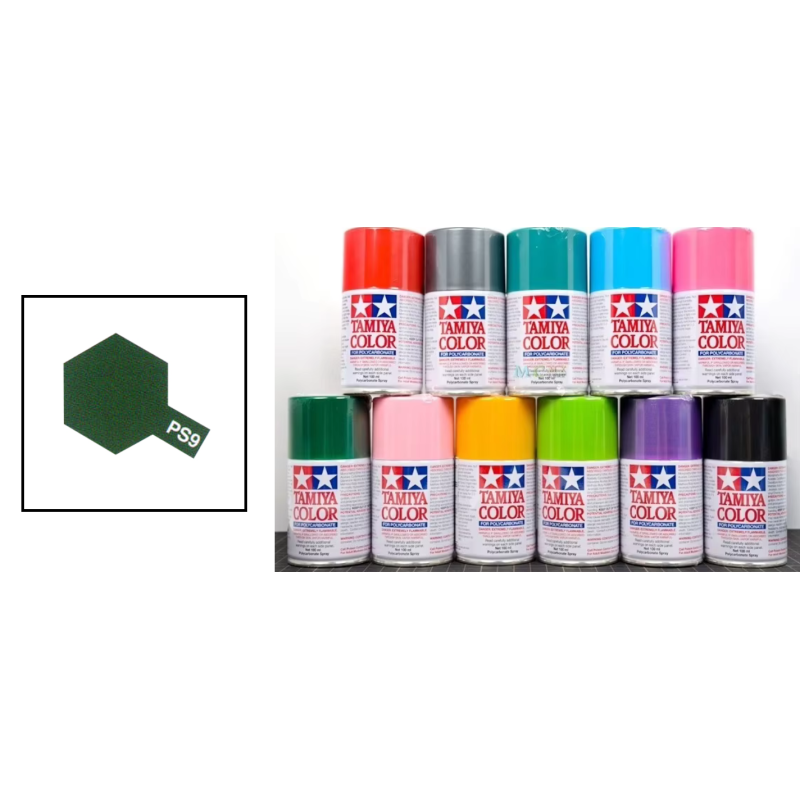 Peinture TAMIYA carrosserie lexan voitures RC - PS9 - VERT