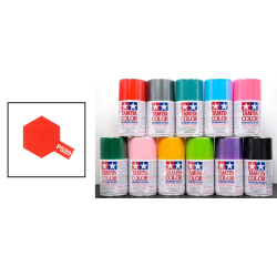 Peinture TAMIYA carrosserie lexan voitures RC - PS20 - ROUGE FLUO