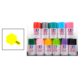 Peinture TAMIYA carrosserie lexan voitures RC - PS27 - JAUNE FLUO