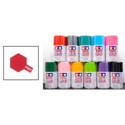 Peinture TAMIYA carrosserie lexan voitures RC - PS37 - ROUGE TRANSPARENT