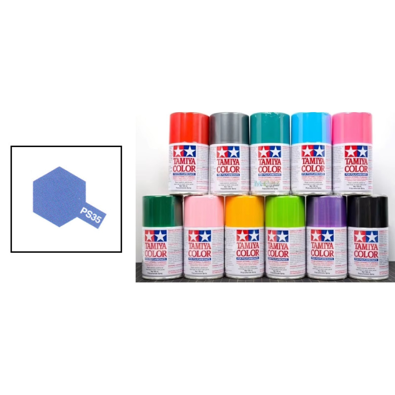 Peinture TAMIYA carrosserie lexan voitures RC - PS35 - BLEU VIOLET