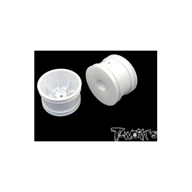 Set 2 velgen 2.2" buggy 1/10 4X2 en 4X4 - ACHTERAAN - WIT - T-WORKS