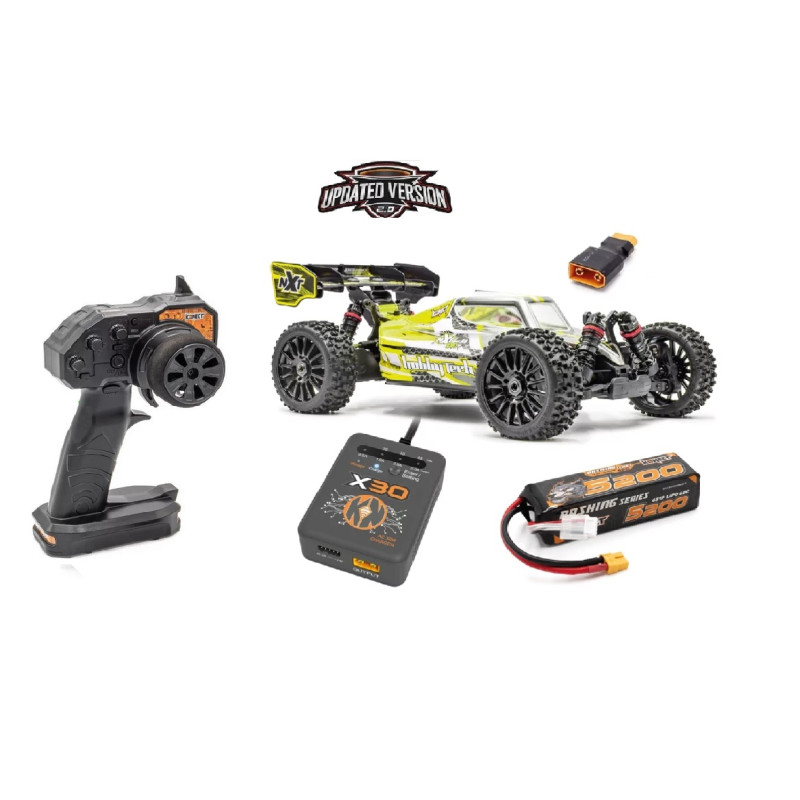 Buggy RC 1/8 Hobbytech NXT EVO RR 2.0 - STARTER KIT - JAUNE à vendre magasin modélisme liege namur luxembourg charleroi