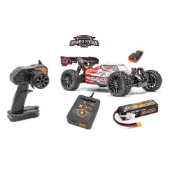 Buggy RC 1/8 Hobbytech NXT EVO RR 2.0 - STARTER KIT - ROUGE