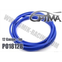 Silicone kabel motor/variator BLAUW - 12 AWG - RC - 1M te koop modelbouw winkel rc belgie