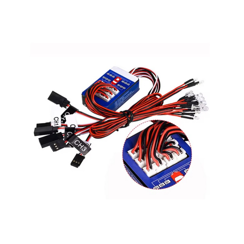 Système éclairage LED pour voiture camion radiocommandé Tamiya