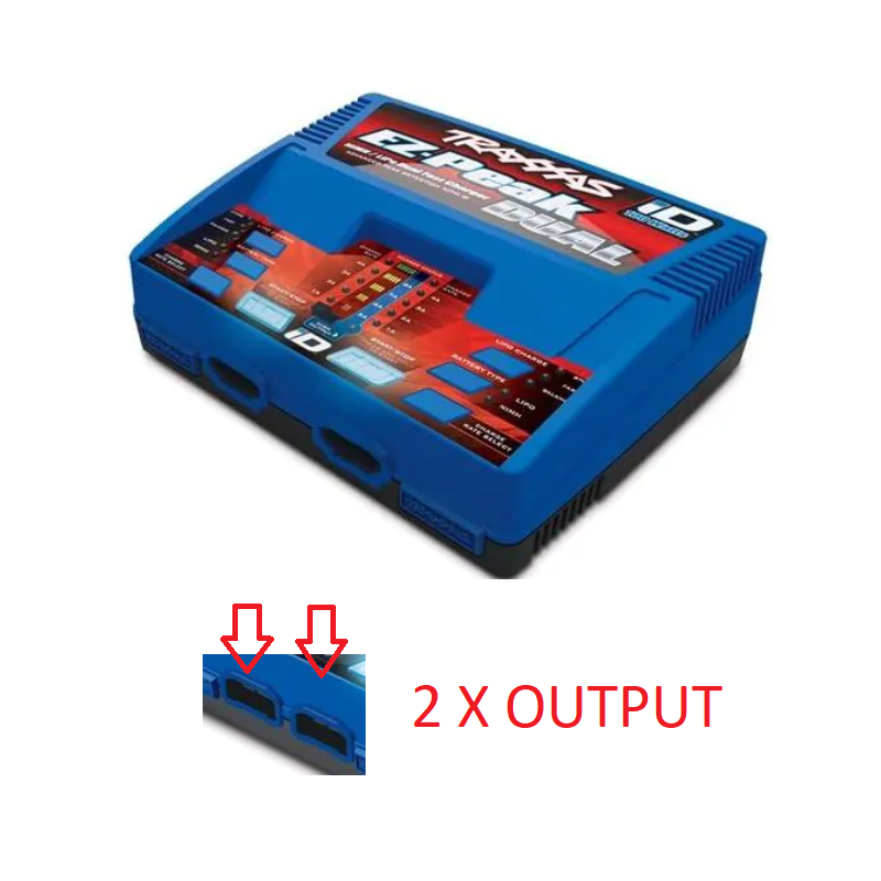 Oplader TRAXXAS DUO 100W EZ-Peak Plus 8A LiPo 2S en 3S te koop modelbouw rc winkel