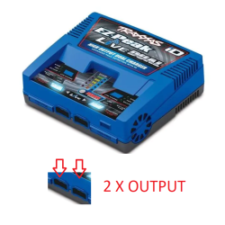 Chargeur TRAXXAS DUO EZ-Peak Plus 24A LiPo 2S, 3S et 4S magasin modélisme rc belgique
