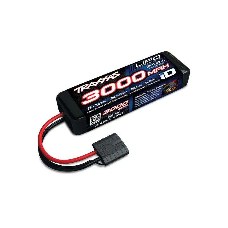 Batterij Traxxas Lipo 2S 3000mAh 7.4V 40C te koop belgie modelbouw rc winkel