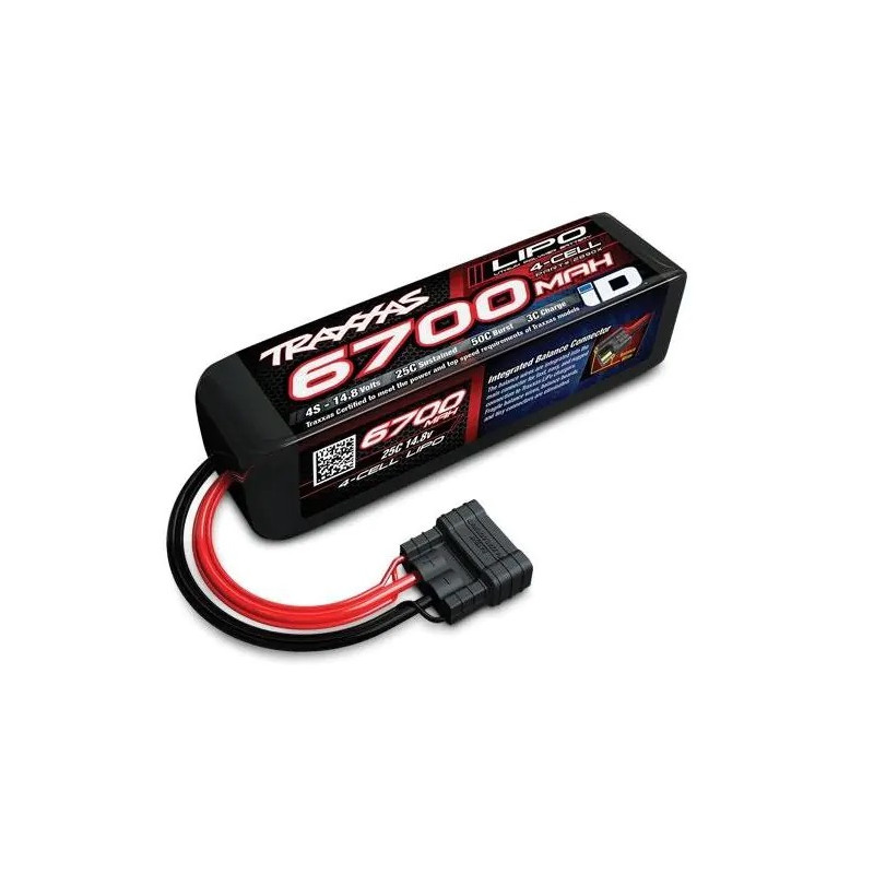 Batterij Traxxas Lipo 4S 6700mAh 14.8V 25C-50C