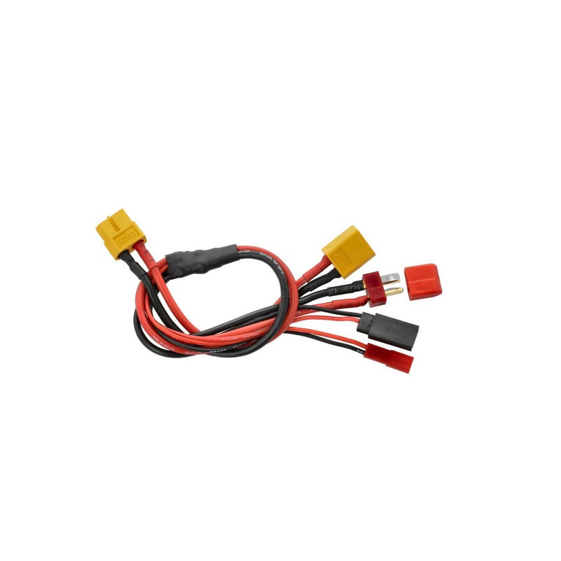 Laadkabel XT60 naar  JR, XT60, T-Dean,... connectors te koop belgie modelbouw winkel