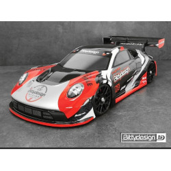 Bodywork auto RC GT 1/8 BITTYDESIGN PORSCHE P-GT3R