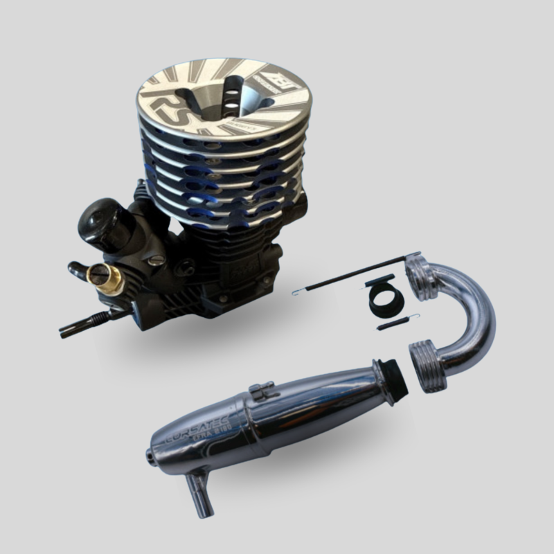Combo Moteur nitro Off-Road 1/8 Corsatec RS Line 3 transferts + echappement