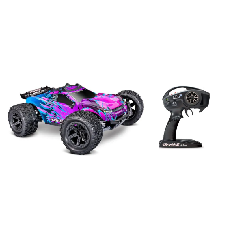 Traxxas RUSTLER 4X4 HD VX3 Brushless - 4WD - RTR - PURPLE à vendre belgique magasin modélisme