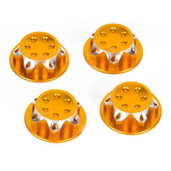 Kit 4 écrous AUTOBLOQUANT de roue 17mm voiture rc  1/8 et 1/7 - CNC DESIGN  GOLD - 1 mm