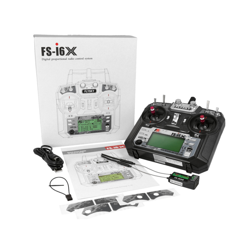 Radio Flysky i6X + récepteur FS-IA6B - 6 à 10 canaux à vendre en belgique