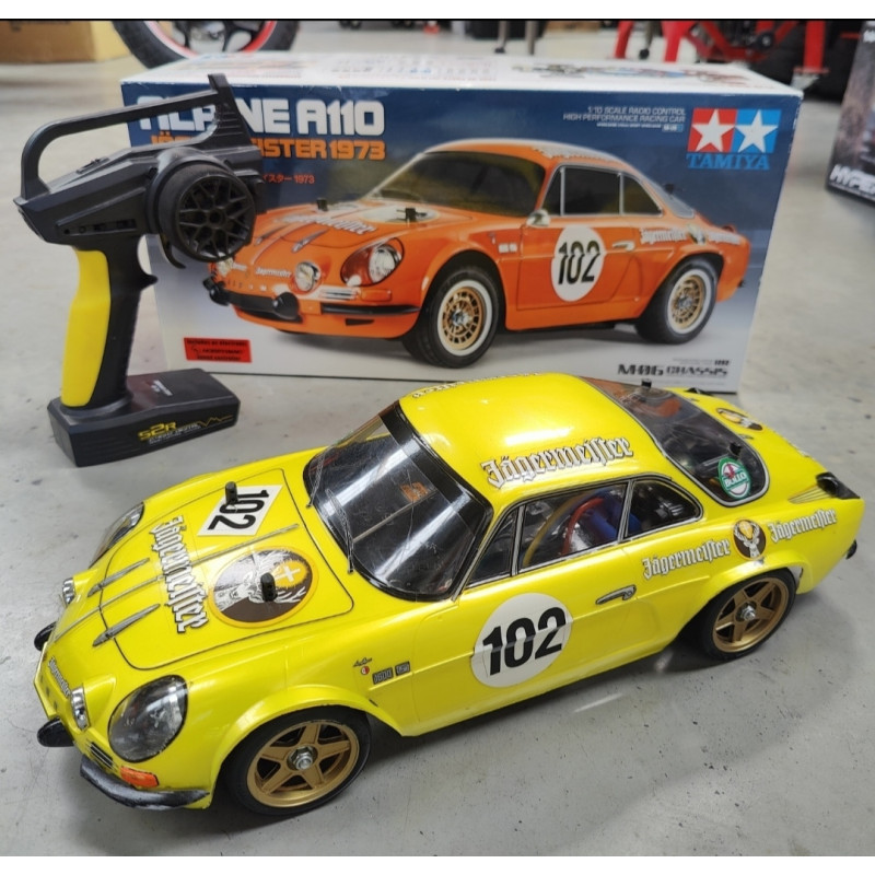 Rc auto Tamiya M-06 Alpine A110 Jagermeister KIT 58708 te koop gespecialiseerde rc winkel