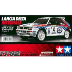 Tamiya TT-02 Lancia Delta Integrale 1/10  - 58570 magasin modélisme rc belgique